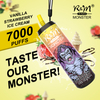 15 ml e jugo R&M Monster 7000puffs 5% Salt Nicotina Buen sabor Mole Barra elfa 5000puffs Pen a vapor desechable al por mayor