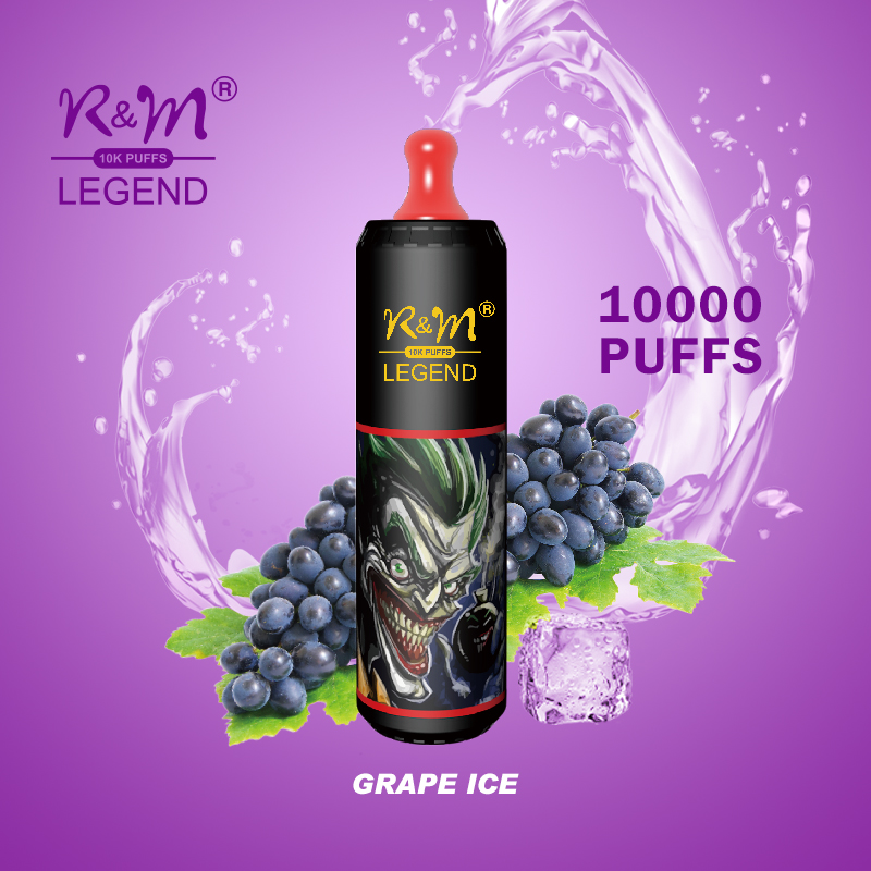 Bobina de jugo de vape al por mayor de fábrica de fábrica 2% 5% sal nicotina la barra limitada versión 10k R&M Legend Dispositivo desechable Vape Pen