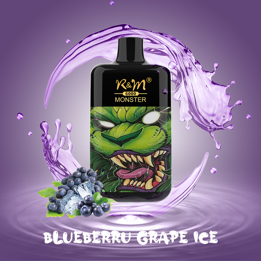 R&M Nonster 6000 Puffs China Customize Vapor desechable de la bobina de malla de malla de marca de marca