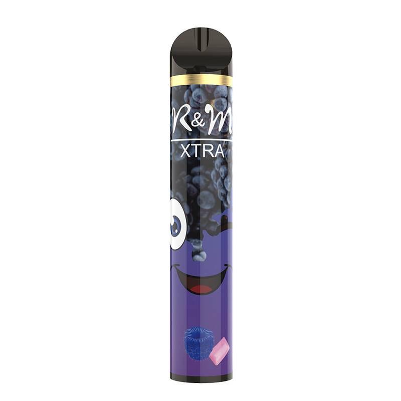 R & M XTRA 1600 Puffs 6% Nicotina Vape Dispositivo desechable | Goma de burbujas de uva