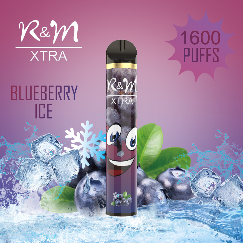 R & M XTRA 1600 Puffs 6% Nicotina Vape Dispositivo desechable | Hielo de arándanos