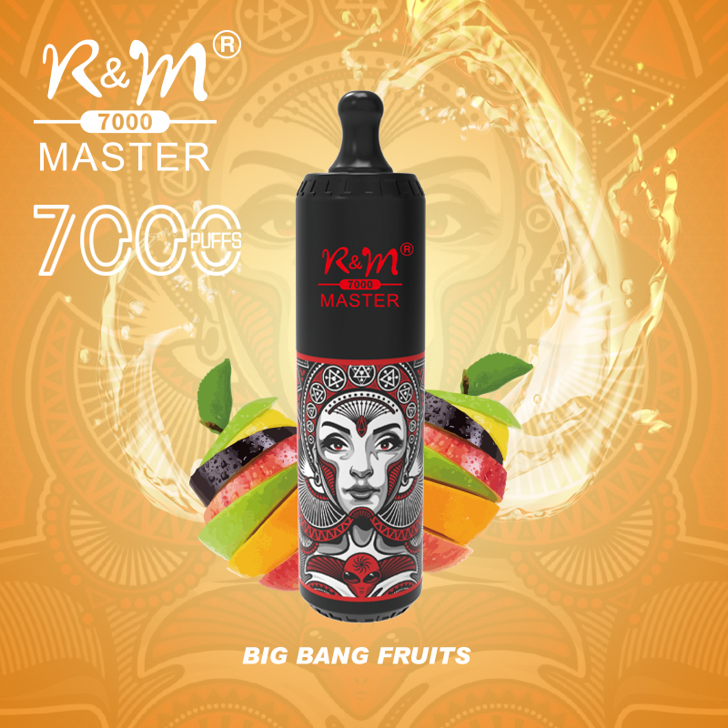 7000puffs R&M Master Logotipo personalizado Batería recargable Vapor de vapor desechable Versión de bobina Elfo ESCO Cigarrillo electrónico