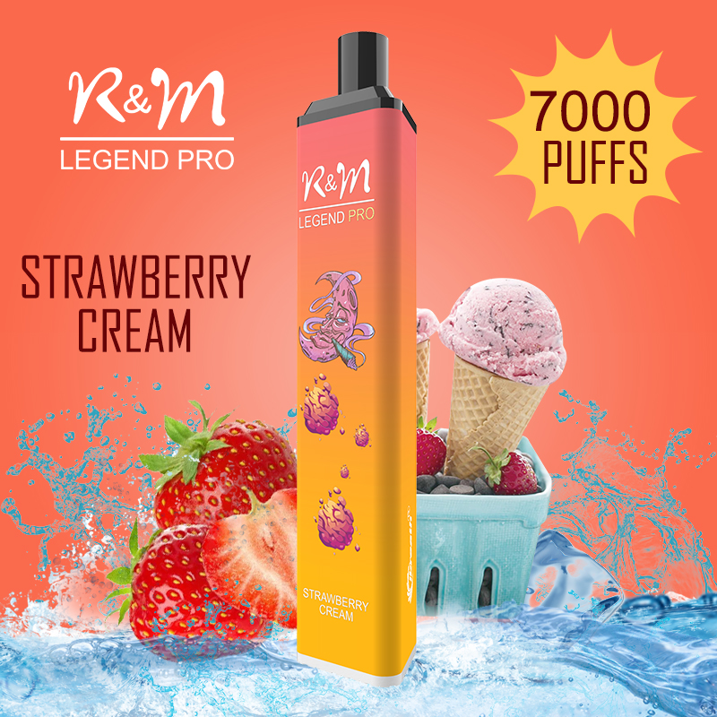 R&M Legend Pro Strawberry Cream | 7000 Puffs Vape Mayorizador | Proveedor