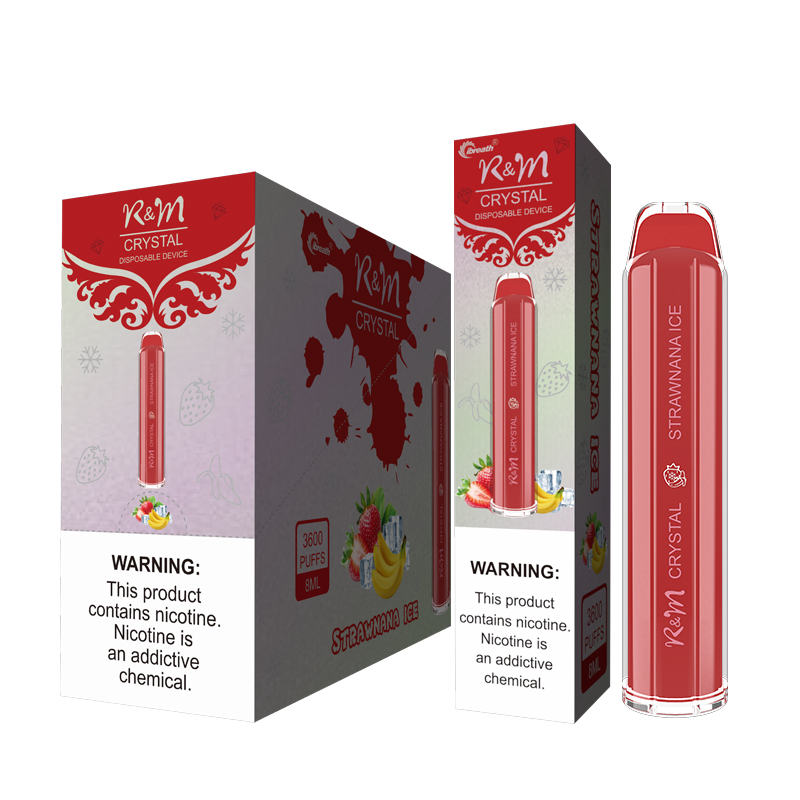 R&M Crystal 3600 Puffs Kangvape Pen | Ice Strawnana