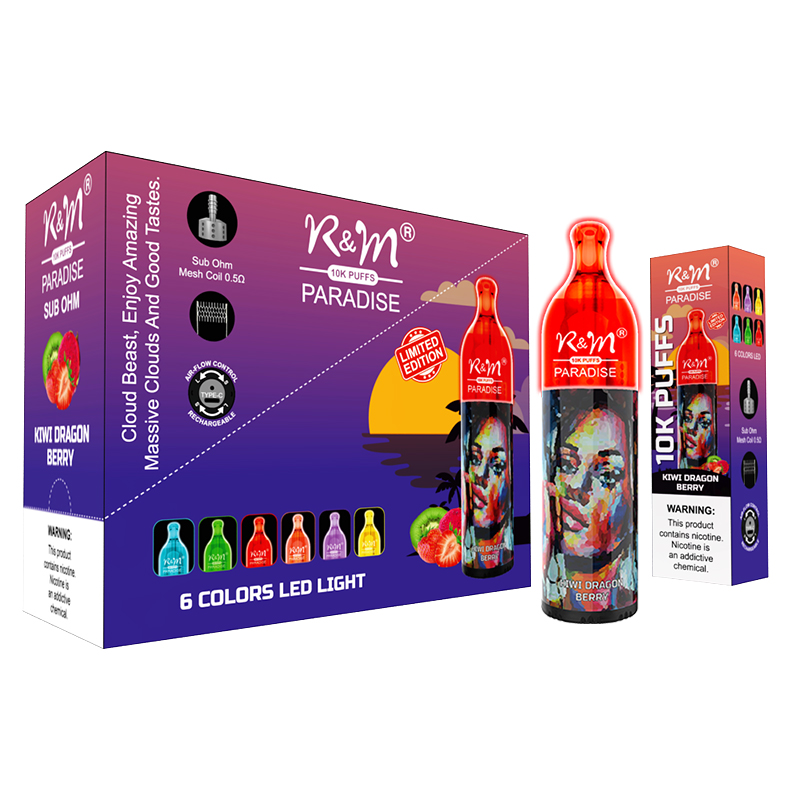 R&M PARADISE 5% Nicotina Nueva llegada China 10000 bocanadas Vape