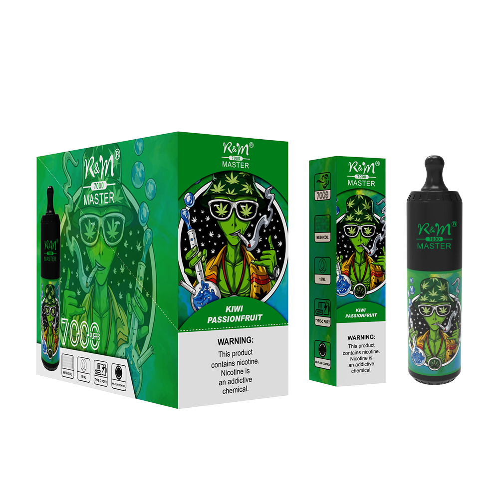 Nueva llegada R&M Master 7000puffs 15 ml e Mole de líquido Mole