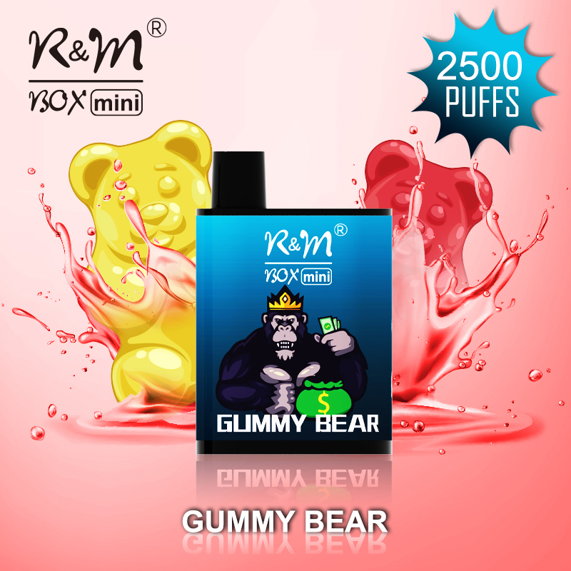 R&M Box Mini Gummy Bear 2500 Puffs Inglaterra Vapor desechable